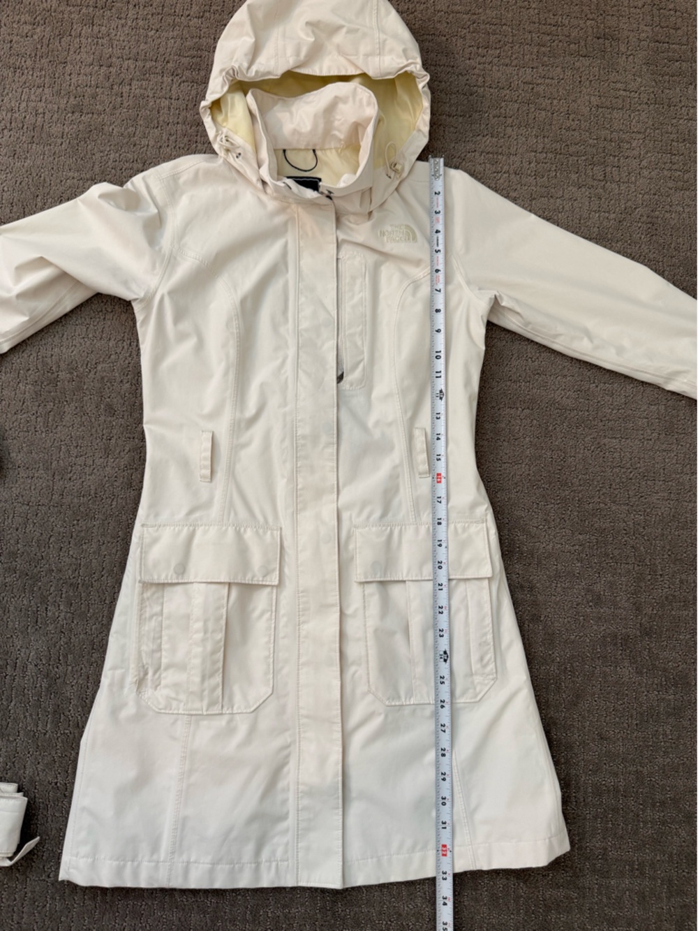 The North Face Waterproof Trench Coat, Size XS - Picture 7 of 8